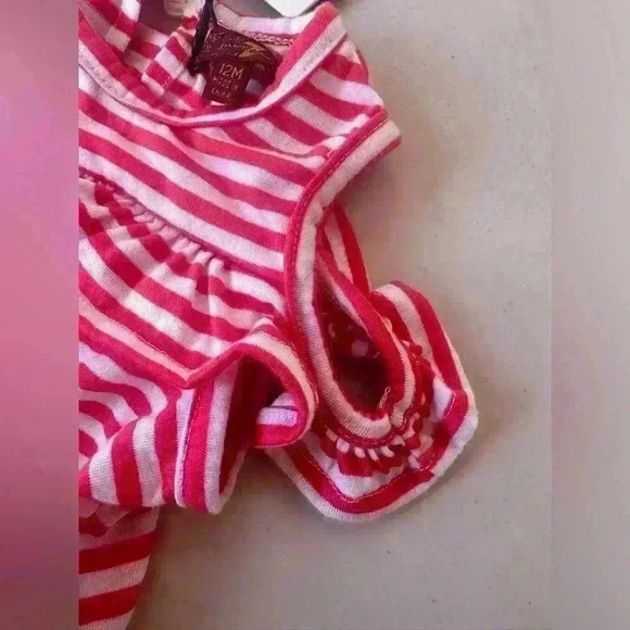 Girl’s baby  T-Shirt Size 12 Months Striped 7 For All Mankind - Picture 8 of 8
